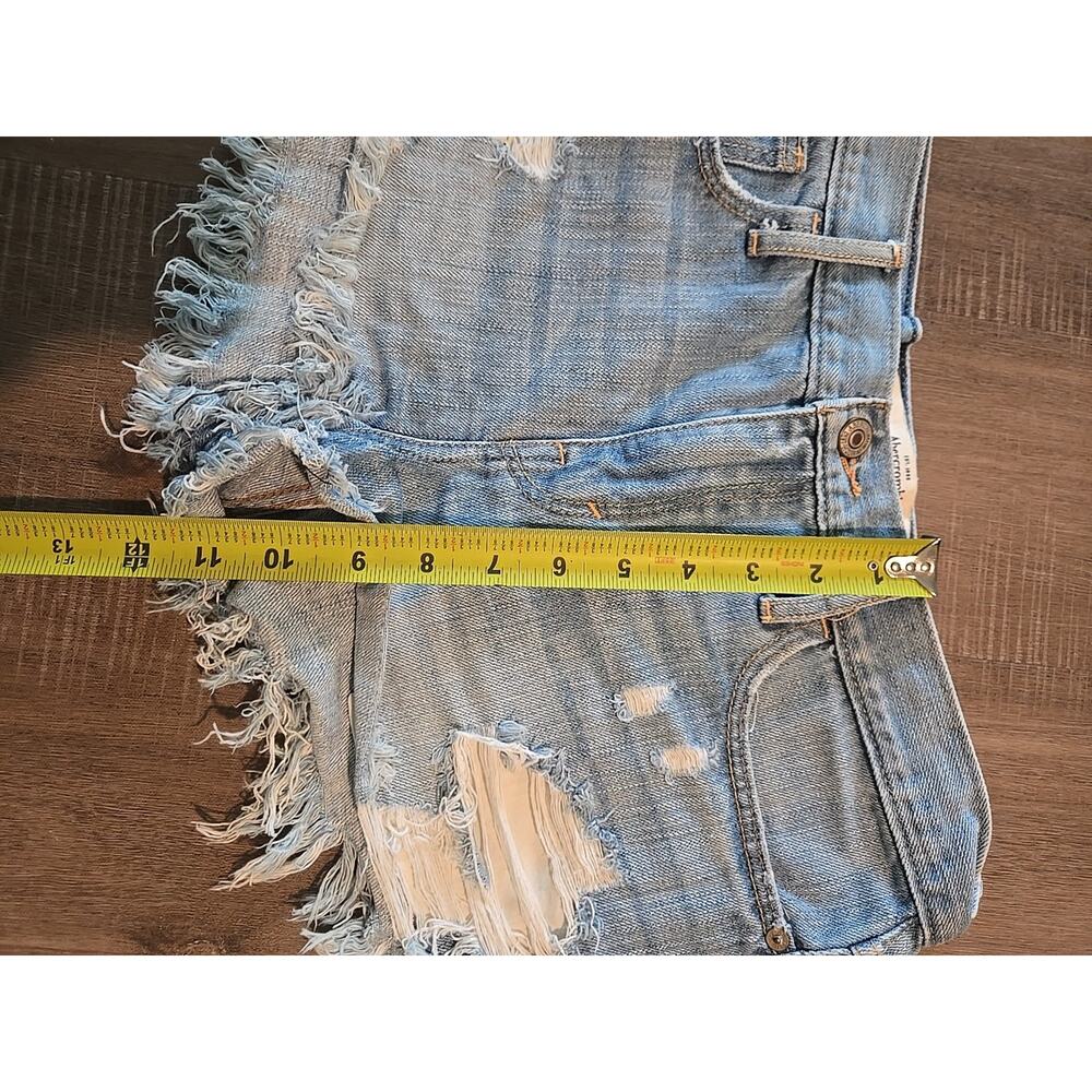 Abercrombie & Fitch Jeans Cut Off Sz 29 8 - Picture 10 of 12
